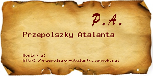Przepolszky Atalanta névjegykártya